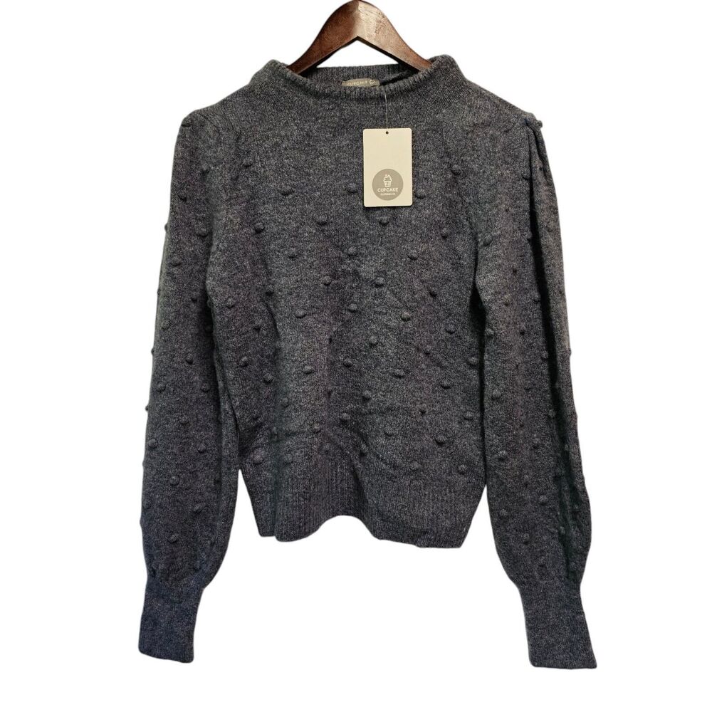 FRANCESCA'S Cupcake‎ Sweater Plush Dot Detail Sweater NWT SIZE SMALL